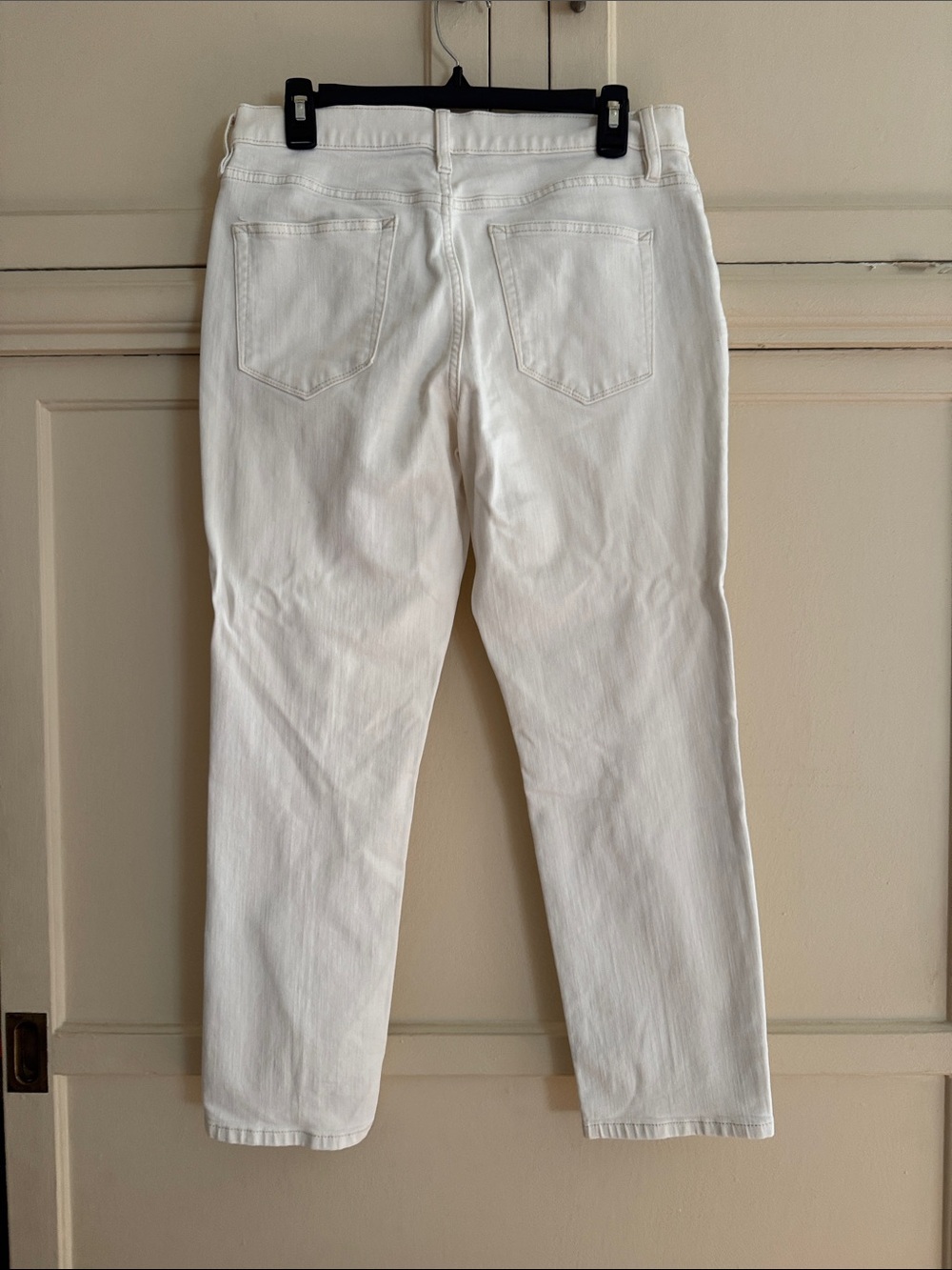 Women Off White Straight-Leg Jeans